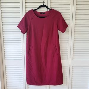 Brass Red A Line Shift Dress